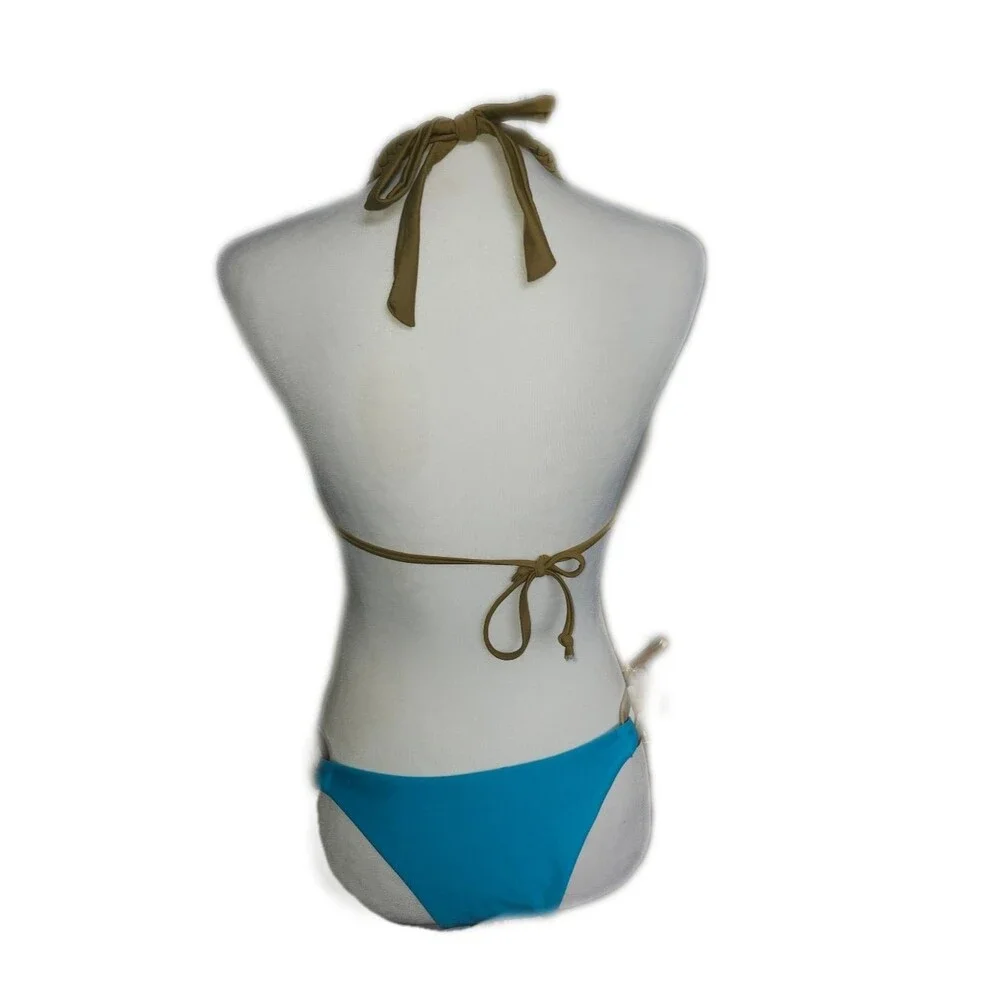 Braided Ring Turquoise Bikini Set - Women Swim